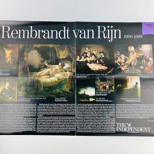 Rembrandt van Rijn ART Works & Biography Poster - UK The Independent Newspaper - Picture 1 of 2