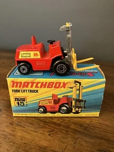 Matchbox Superfast No. 15 Fork Lift Truck 1972 in Original Box - NEW - Picture 1 of 7