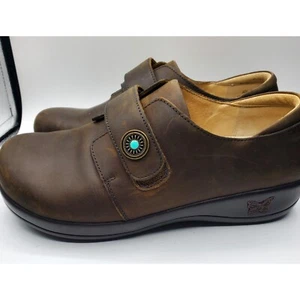 Alegria Womens Joleen Leather Professional Shoe - Oiled Brown, 38M EUC - Picture 1 of 7