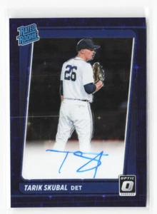 2021 Donruss Optic Tarik Skubal #RRS-TS Purple Stars 61/99 RC Auto Rated Rookie - Bild 1 von 2