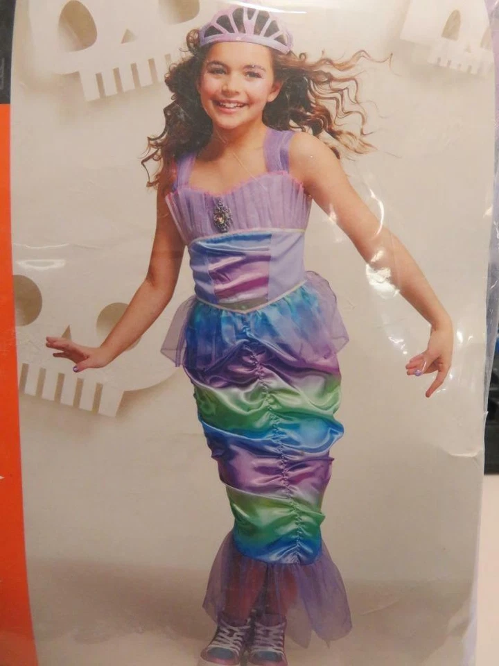 Kids' Iridescent Mermaid Dress Halloween Costume Hyde and Eek Boutique Small - Image 1 of 4
