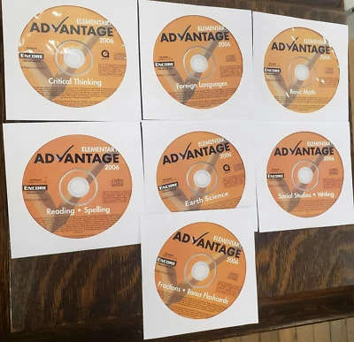 Encore Education Elementary Advantage 7 CD Set Homeschool Tutor Curriculum - Image 1 of 4