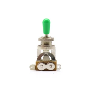 Chrome w/Green Cap,Les Paul Gibson Epiphone Guitar 3 Way Selector Toggle Switch - Picture 1 of 6