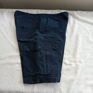 Woolrich Men's Size 32 Zip Up 7 Pocket Dark Blue Cargo Shorts - Picture 1 of 8