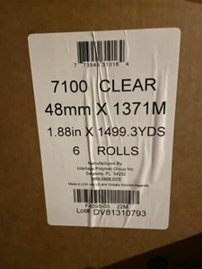 Intertape 7100 transparente 1,88 mm por 1499,3 yardas por rollo; 6 rollos por caja - Imagen 1 de 4