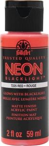 FolkArt Neon Acrylic Paint 2oz-Red - Picture 1 of 1
