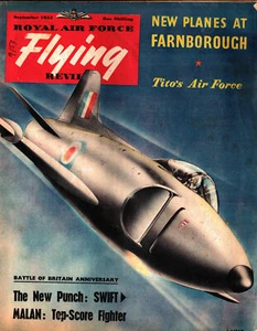 RAF FLYING REVIEW SEP 53 SAILOR MAHAN_AOP KOREA_CANBERRA PR.3_HAWKER HUNTER VIN - Picture 1 of 1