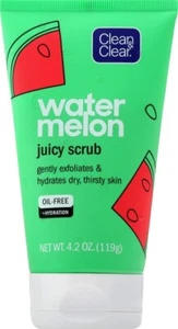 Clean & Clear Watermelon Juicy Facial Scrub Wash Hydration Oil Free - Picture 1 of 3