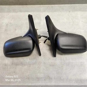 1999-2003 Mazda Protege Protege5 Manual Side View Mirror Set (Black) - Picture 1 of 9