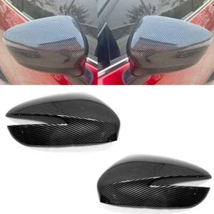 2x For Mazda CX-3 cx3 2014-2023 Rearview Mirror ABS Carbon Fiber Black Cover - Picture 1 of 1
