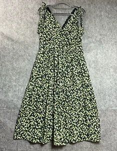 Calvin Klein Dress Womens Medium Green Floral Pockets Sleeveless Sundress Ditsy - Picture 1 of 12