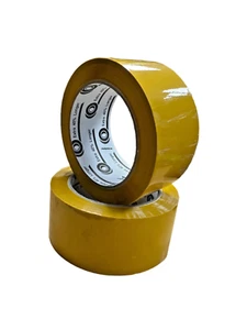 36 ROLLS YELLOW PARCEL PACKING TAPE STRONG HOLD BOX/CARTON SEALING 48MM X 92M - Picture 1 of 2