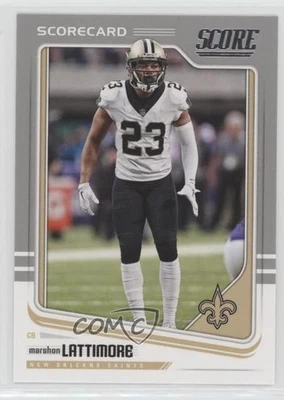 2018 Score Scorecard Marshon Lattimore #222 - Image 1 of 2