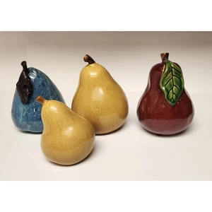 Scultura frutta pera ceramica vintage altezza 10” decorazione country cottage - Foto 1 di 12