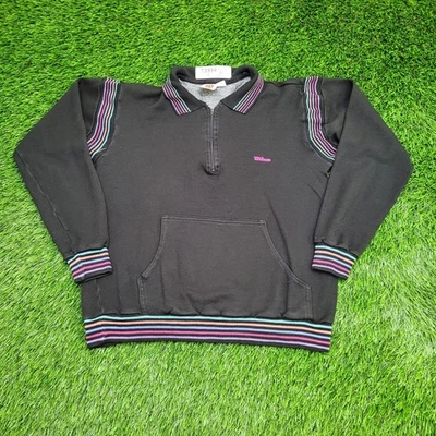 Sudadera Wilson vintage años 90 para mujer mediana cuello 19x21 Foto 1 de 4