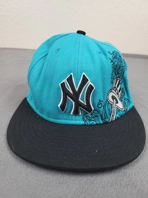 New Era 59Fifty New York Yankees Hat Cap Adult 7 1/8 Blue Uncle Sam Pin - Image 1 of 4