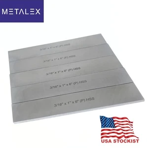 Lathe Cut Off Parting Tool Blade 5 Piece Set 3/16" x 1" x 6" Inch HSS M2 GRADE - Picture 1 of 6