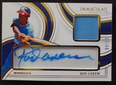 Parche usado Panini Immaculate Clear Sigs 2023 material varilla cuidado juego automático/13 Foto 1 de 3