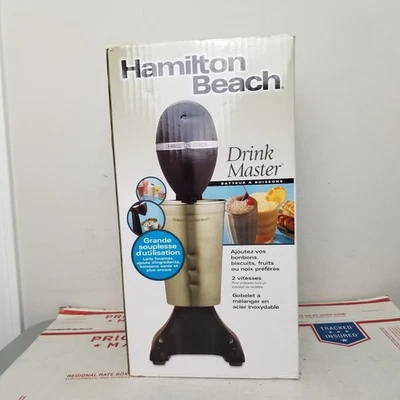 Hamilton Beach Drink Master Acero Inoxidable 2 Velocidades Cabezal Inclinable 729 Nuevo Bo Abierto Foto 1 de 4