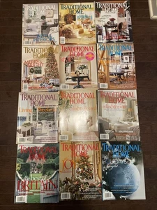 Traditional Home Magazine Lot of 12 Issues 2000-04 House Decorating Design Ideas - Picture 1 of 17