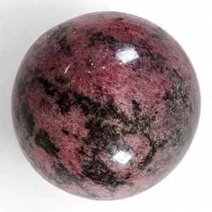 Rhodonite Crystal Polished Sphere 2lbs. - Picture 1 of 3