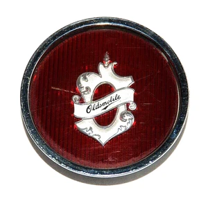 Original 254842 Oldsmobile Cutlass Ciera Wire Wheel Center Cap Red 1983-86 OEM - Picture 1 of 8