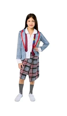 Disfraz de Halloween Beetlejuice Astrid Niñas Talla Pequeña 6 Nuevo Uniforme Escolar Infantil Foto 1 de 4