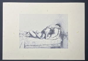 Erotische Heliogravür Michael von Zichy „Zyklus Liebe - Masturbate Blowjob“ 1910 - Bild 1 von 2