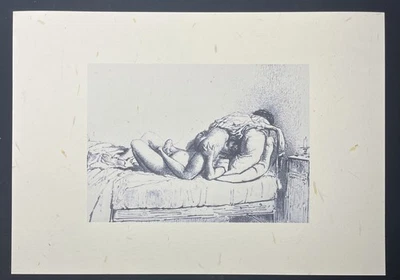 Erotische Heliogravür Michael von Zichy „Zyklus Liebe - Masturbate Blowjob“ 1910 - Bild 1 von 2