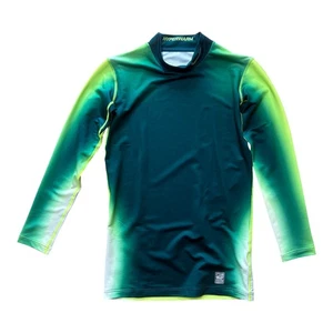 Camisa NIKE PRO COMBAT Hombre Talla L COMPRESIÓN HIPERCÁLIDA Verde Manga Larga - Imagen 1 de 5