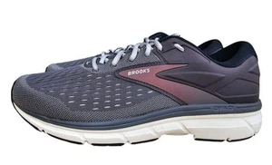 Brooks Men's 12.5 D Dyad 11 Running Shoes Blackened Pearl/Alloy/Red NEW IN BOX - Picture 1 of 9