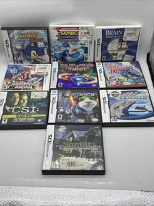 LOT of 10 Nintendo DS  3DS EMPTY CASES ONLY NO GAMES W/ Manual - Sonic P Ranger - Picture 1 of 9