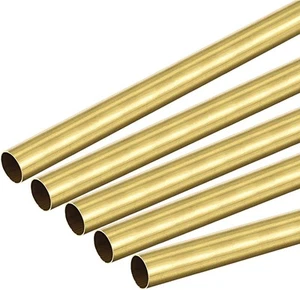 uxcell Messing Rundrohr 7 mm Außendurchmesser 0,2 mm Wand x 300 mm, goldfarben - Bild 1 von 5