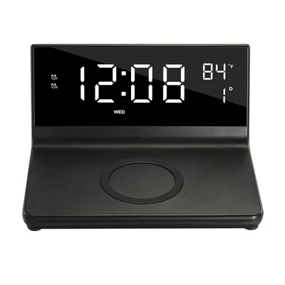 SUPERSONIC® Dual Alarm Clock with 2-in-1 Wireless Charging - Image 1 of 4