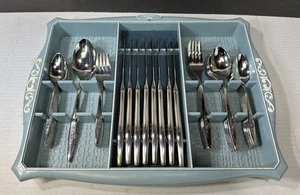 Oneida Oneidacraft Deluxe Posate Rosa Inox Durata 50 Pezzi Servizio 8 - Foto 1 di 8