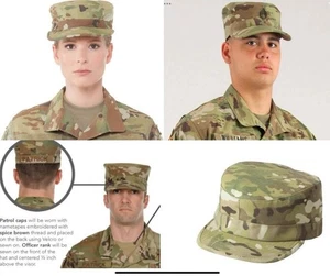 Berretto Pattuglia Militare Ufficiale Esercito e Aeronautica Militare OCP Multicam Tg. 7 1/8 - Foto 1 di 2