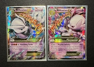 M Mewtwo X EX 63/162 Breakthrough Holo & M Mewtwo Y EX 64/162 Breakthrough Holo - Picture 1 of 1