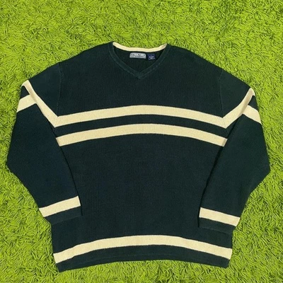Vintage Y2K Structure Sweater Pullover Size L Skate Stripe Surf Minimal - Image 1 of 4