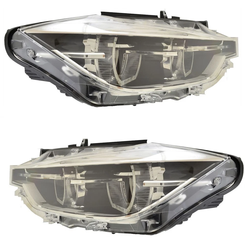 SET-H57012102961 Hella Headlights Lamps Set of 2  Driver & Passenger Side Pair Foto 1 de 4