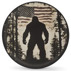 Spare Tire Cover for RV Trailer,American Flag Bigfoot Waterproof Sun 17in A-01