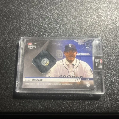 2019 Topps Now MANNY MACHADO Introduction Relic ST-1A /99 San Diego Padres - Image 1 of 3