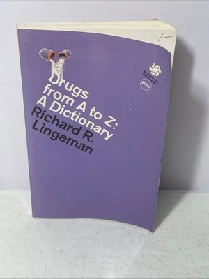 Drugs from a to Z A Dictionary Hardcover Richard R Lingerman 1969 Good Condition Foto 1 de 4