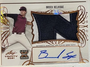 New York Yankees RC Auto PATCH RARE NY PATCH Brock Selvidge #10 Prospect - Picture 1 of 3