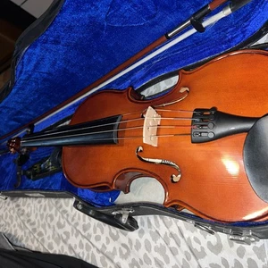 anton breton violin With Case Ab 10 Bow Needs To Be Restrung - Picture 1 of 11