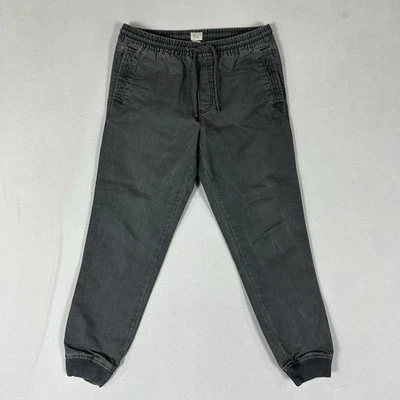Gap Cargo Canvas Joggers Sweatpants Mens Small Gray Drawstring Pockets Shark Fin - Image 1 of 4