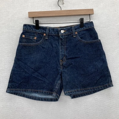 Vintage Levis Denim Shorts Womens 9 JR Dark Blue High Rise Classic 1999 Jorts - Image 1 of 4