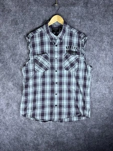 Harley-Davidson Herren Sturgis kariertes ärmelloses Blowout Hemd Gr. XL - Bild 1 von 7