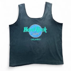 Vintage 90s Hard Rock Cafe Orlando Faded Muscle Shirt XL 23x27 Retro Beach Tank - Bild 1 von 7