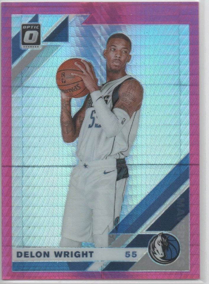 Donruss Optic Hyper Pink #6 2019-20 Delon Wright Dallas Mavericks 15 Foto 1 de 1