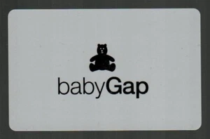 BABY GAP ( UK ) Silver Teddy Bear on Grey ( 2013 ) Gift Card ( $0 ) - Picture 1 of 2